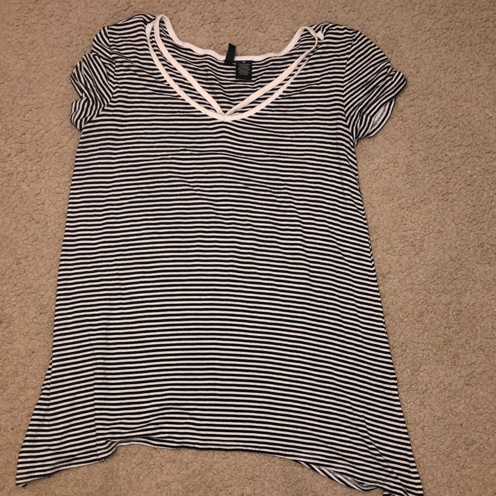 striped blouse (M)